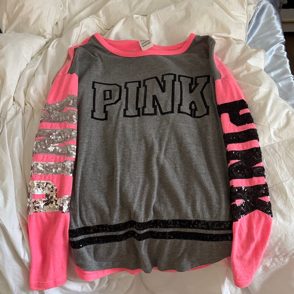 Pink and Gray Shirt